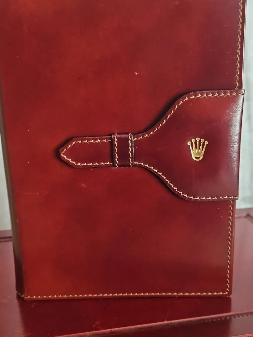 Rolex Leather Notebook Cover, 5.5" x 8" - Picture 9 of 9